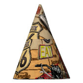  Route 66, nostalgisch poster. Feesthoedjes (Rechts)