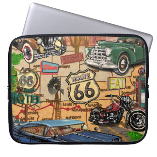  Route 66, nostalgisch poster. Laptop Sleeve