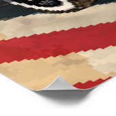 Route 66, nostalgisch poster. Poster (Hoek)