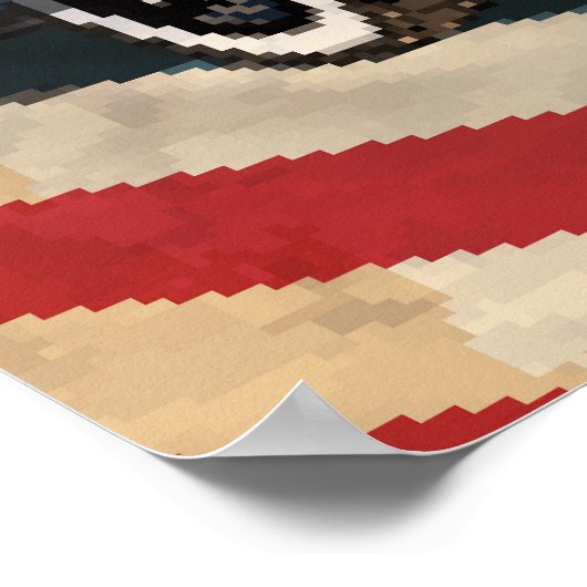  Route 66, nostalgisch poster. Poster (Hoek)