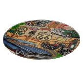  Route 66, nostalgisch poster. Snijplank (Hoek)