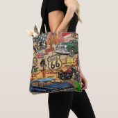  Route 66, nostalgisch poster. Tote Bag (Dichtbij)
