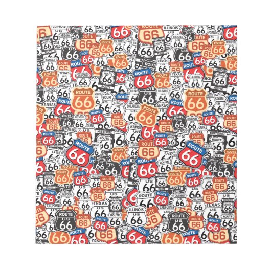 Route 66 notitieblok (Voorkant)