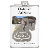 Route 66 Oatman Arizona Burros on the Street Heupfles (Voorkant)