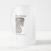 Route 66 Oatman Arizona Burros on the Street Matglas Bierpul (Voorkant links)