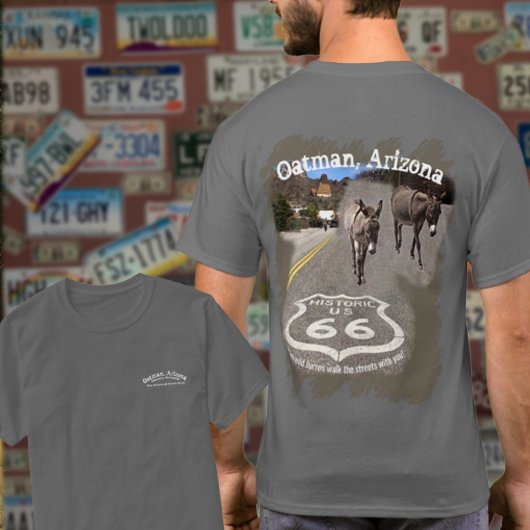Route 66 Oatman Arizona Burros on the Street T-shirt