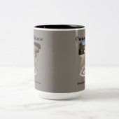 Route 66 Oatman Arizona Burros on the Street Tweekleurige Koffiemok (Center)