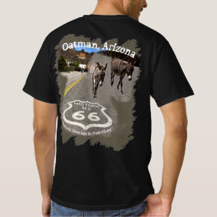 Route 66 Oatman Arizona Ezel op de Straat T-shirt