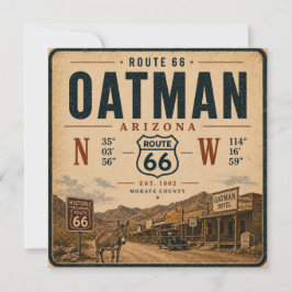 Route 66 Oatman Arizona Hoogte Coördinaten