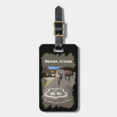 Route 66 Oatman AZ Burros On Street Bagagelabel (Voorkant verticaal)