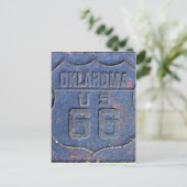 Route 66 Oklahoma Briefkaart (Staand voorkant)