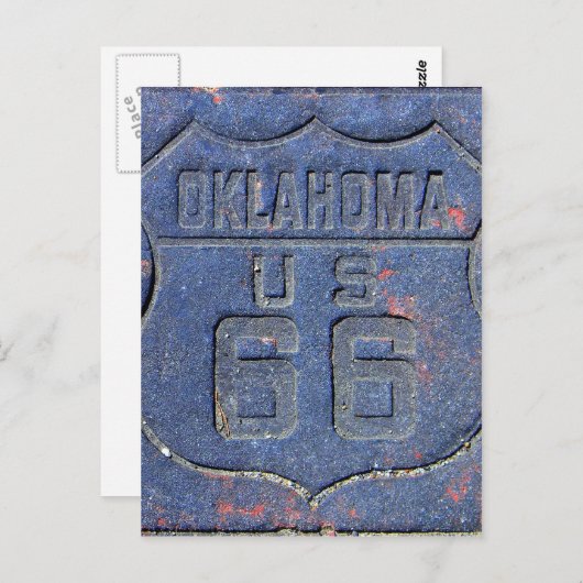 Route 66 Oklahoma Briefkaart (Voorkant / Achterkant)