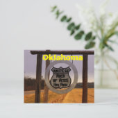 Route 66 Oklahoma Post Card Briefkaart (Staand voorkant)