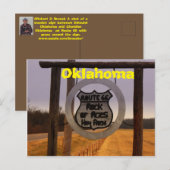 Route 66 Oklahoma Post Card Briefkaart (Voorkant / Achterkant)