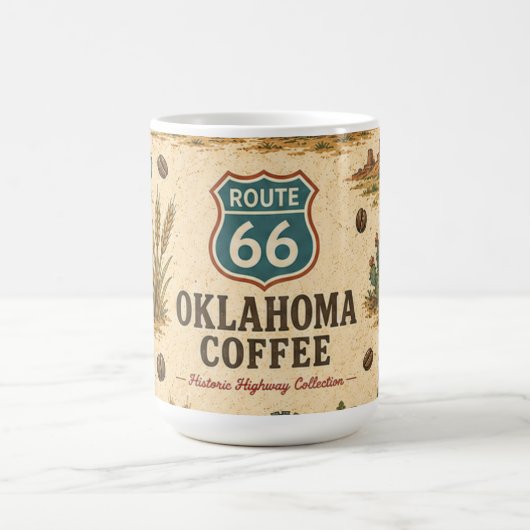 Route 66 Oklahoma Prairie Roast Erfgoed Koffiemok (Center)