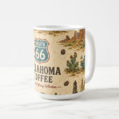 Route 66 Oklahoma Prairie Roast Erfgoed Koffiemok (Voorkant rechts)