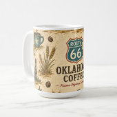 Route 66 Oklahoma Prairie Roast Erfgoed Koffiemok (Voorkant links)