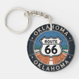 Route 66 Oklahoma Reis Acryl Sleutelhanger