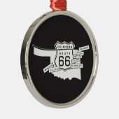 route 66 Oklahoma-sieraad Metalen Ornament (Rechts)
