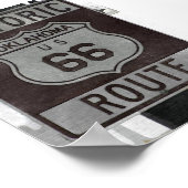 Route 66 Oklahoma Sign Poster (Hoek)