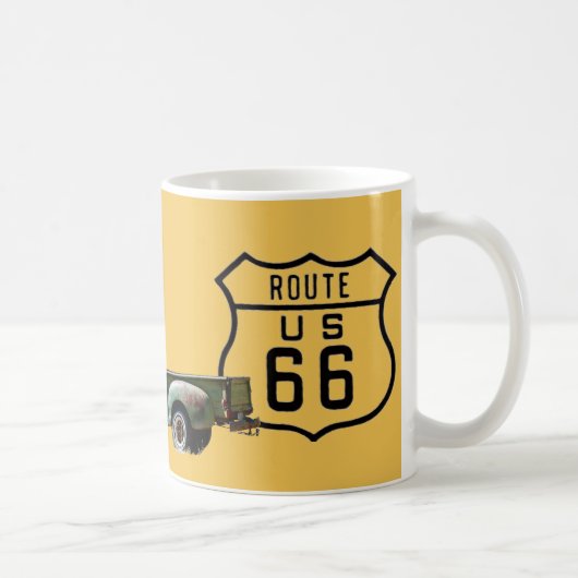 Route 66 Old American Truck Gold Koffiemok (Rechts)