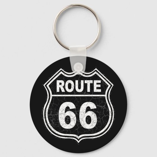 Route 66 Onderdruk Sleutelhanger (Voorkant)