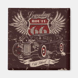 Route 66 Ontwerpmagneet Magneet