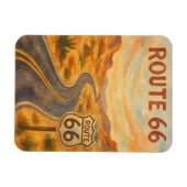 Route 66 Open Road Retro Desert Magneet (Horizontaal)