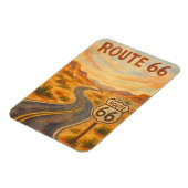 Route 66 Open Road Retro Desert Magneet (Linkerzijde)