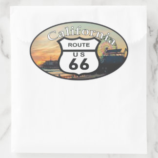 route 66 ovale sticker