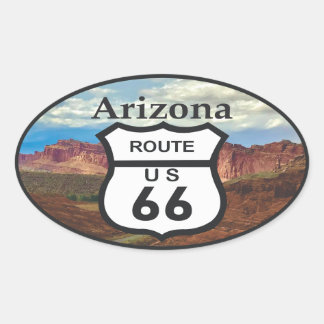 Route 66 ovale sticker