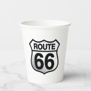 Route 66 papieren bekers