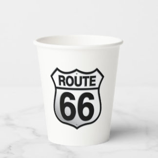 Route 66 papieren bekers