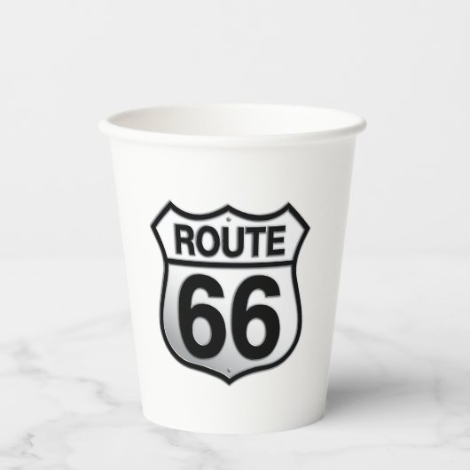 Route 66 papieren bekers (Voorkant)