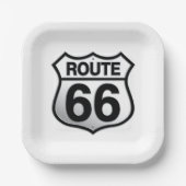 Route 66 papieren bord (Voorkant)