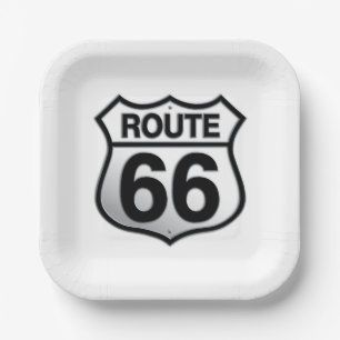 Route 66 papieren bord