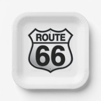 Route 66 papieren bord