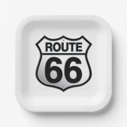 Route 66 papieren bord (Voorkant)