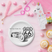 Route 66 Papieren Bord (Feest)