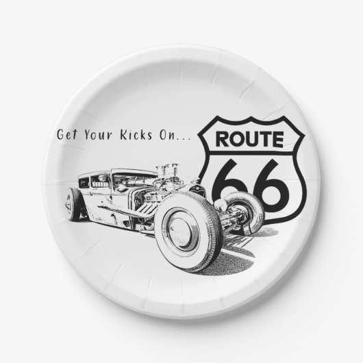 Route 66 Papieren Bord (Voorkant)