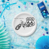 Route 66 Papieren Bord (Feest)