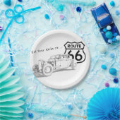 Route 66 Papieren Bord (Feest)