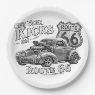Route 66 Papieren Bord