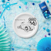 Route 66 Papieren Bord (Feest)