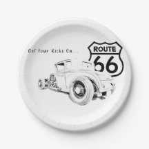 Route 66 Papieren Bord