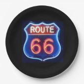 Route 66 papieren bordje (Voorkant)
