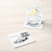 Route 66 Papieren Onderzetter (Insitu)