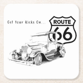 Route 66 Papieren Onderzetter
