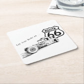 Route 66 Papieren Onderzetter (Schuin)