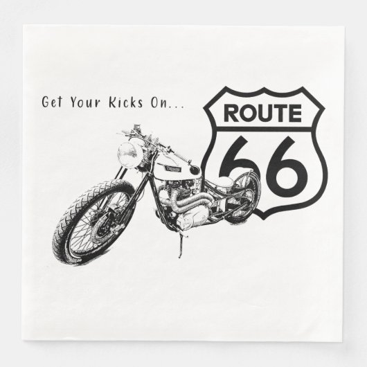 Route 66 Papieren servet (Voorkant)